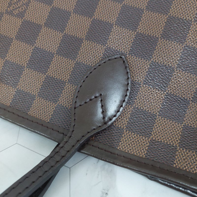 LV Neverfull MM🎀實品拍照🎀中款 棋盤格 托特包 N51105~~二手-50
