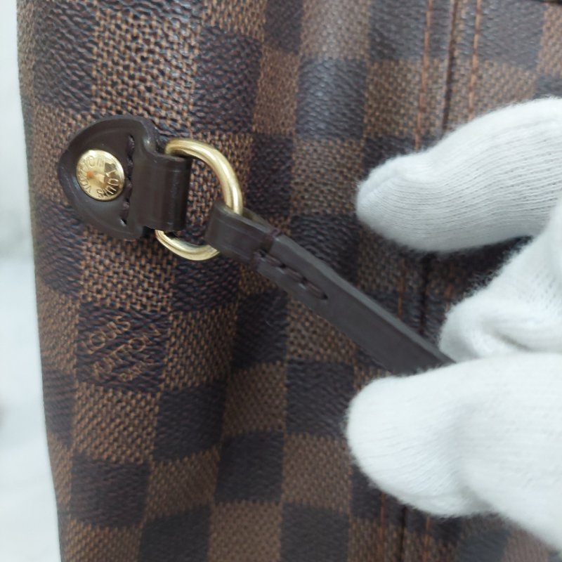 LV Neverfull MM🎀實品拍照🎀中款 棋盤格 托特包 N51105~~二手-57