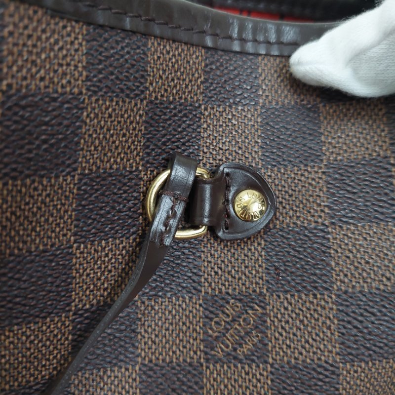 LV Neverfull MM🎀實品拍照🎀中款 棋盤格 托特包 N51105~~二手-59