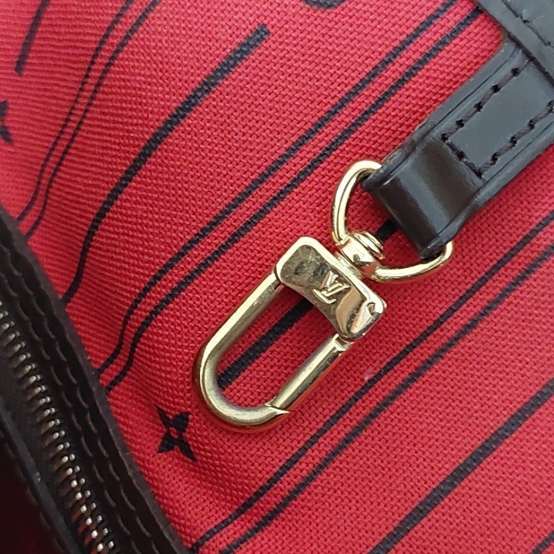 LV Neverfull MM🎀實品拍照🎀中款 棋盤格 托特包 N51105~~二手-61