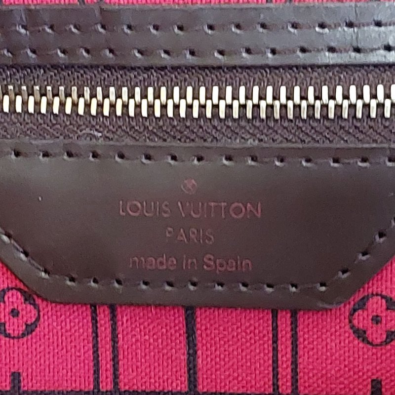 LV Neverfull MM🎀實品拍照🎀中款 棋盤格 托特包 N51105~~二手-66