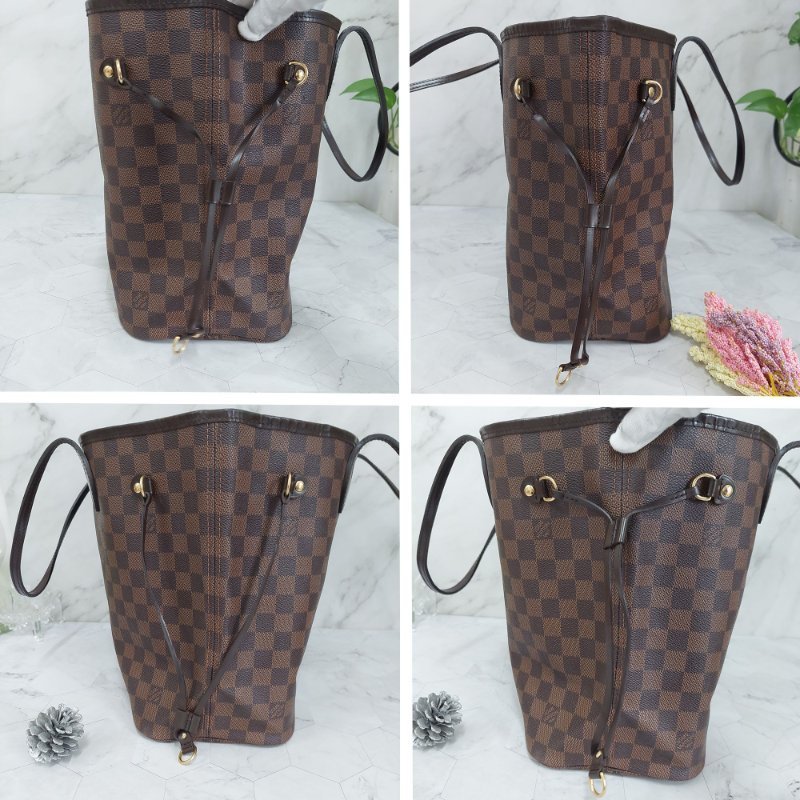 LV Neverfull MM🎀實品拍照🎀中款 棋盤格 托特包 N51105~~二手-69