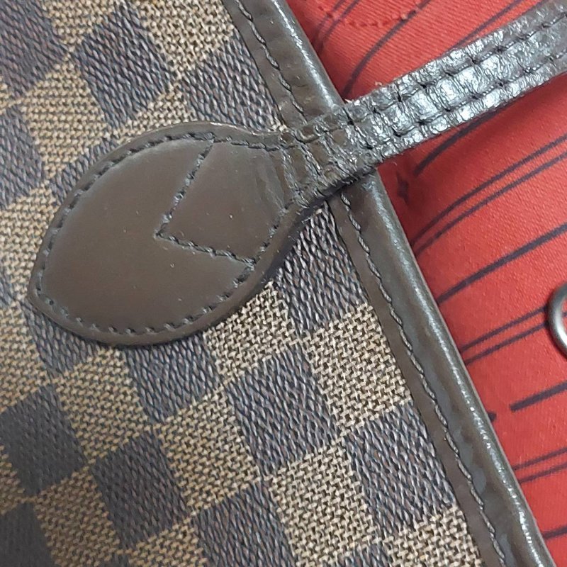 LV Neverfull MM🎀實品拍照🎀中款 棋盤格 托特包 N51105~~二手-71