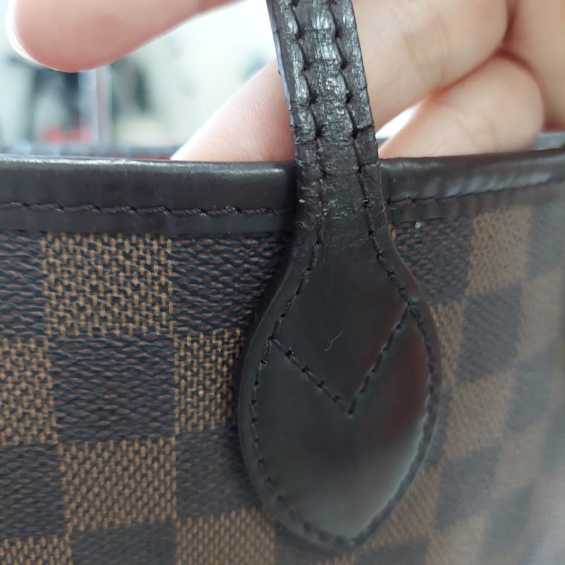 LV Neverfull MM🎀實品拍照🎀中款 棋盤格 托特包 N51105~~二手-75
