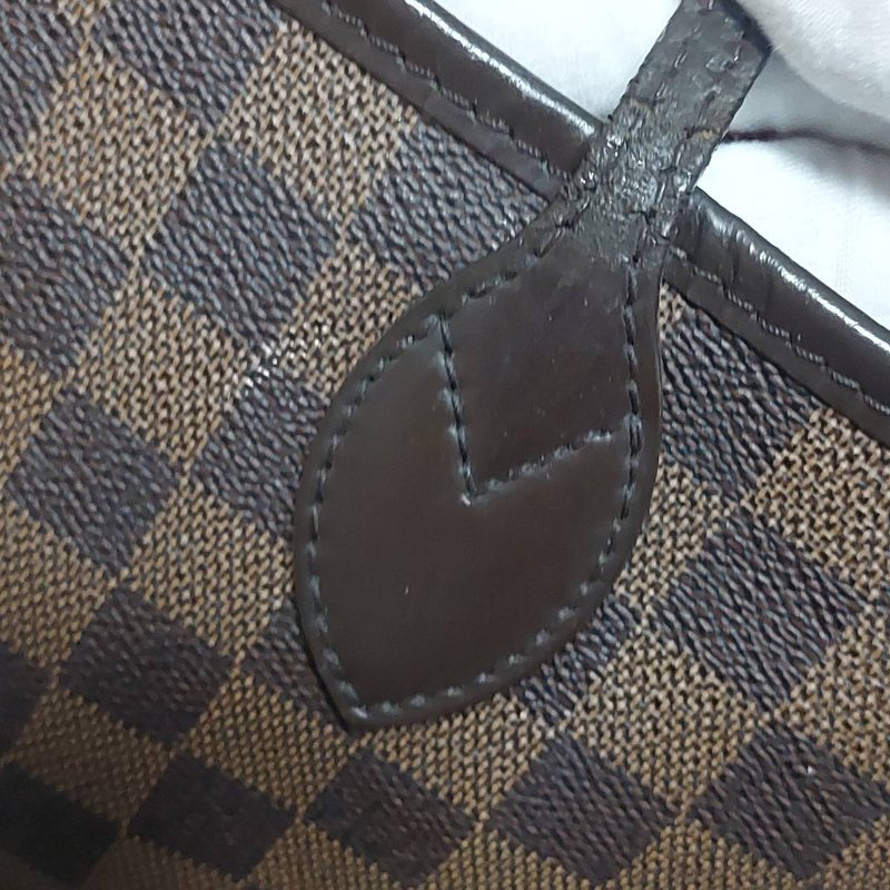 LV Neverfull MM🎀實品拍照🎀中款 棋盤格 托特包 N51105~~二手-79
