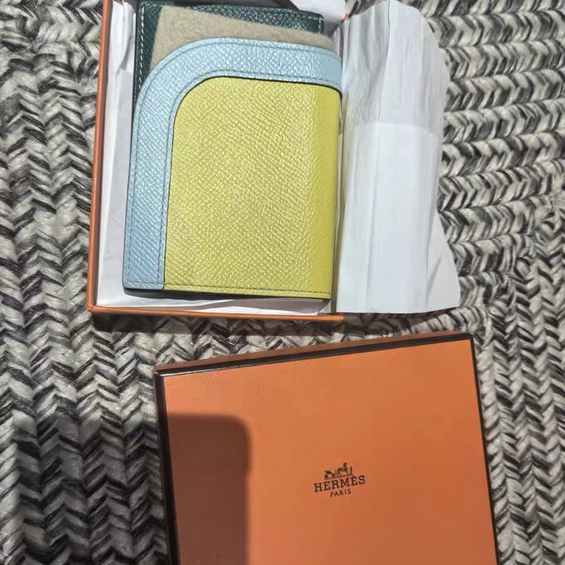 極新 愛馬仕 Hermès Camille 拼色卡包零錢包｜清新撞色款｜附盒-1