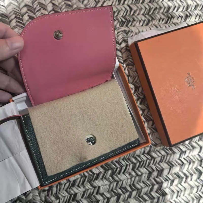 極新 愛馬仕 Hermès Camille 拼色卡包零錢包｜清新撞色款｜附盒-2
