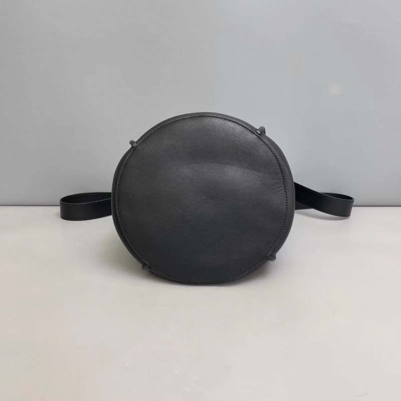 Celine賽琳 Big bag bucket黑色全皮水桶包-3