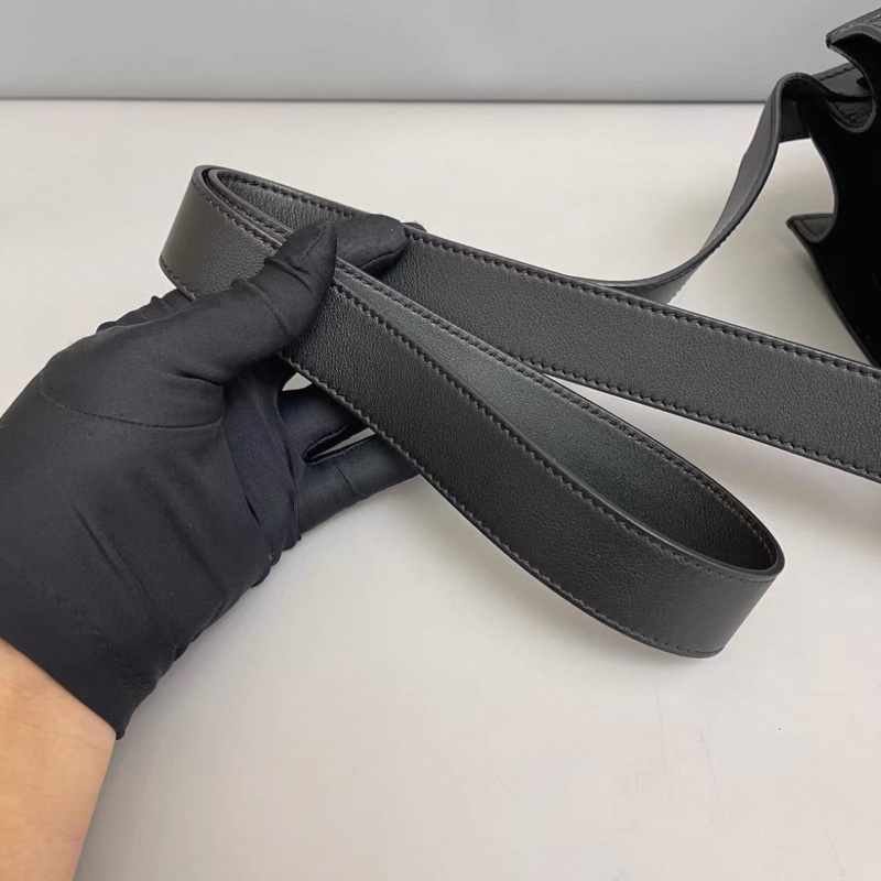 Celine賽琳 Big bag bucket黑色全皮水桶包-6