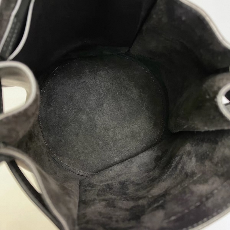 Celine賽琳 Big bag bucket黑色全皮水桶包-7