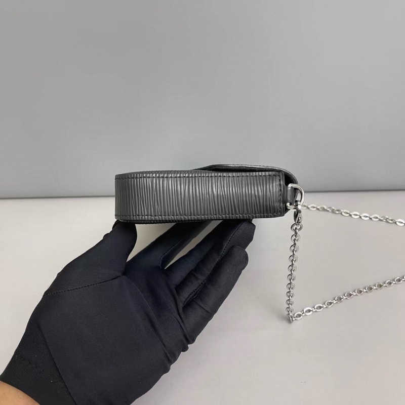 LV路易威登 黑色水波紋三合一-2