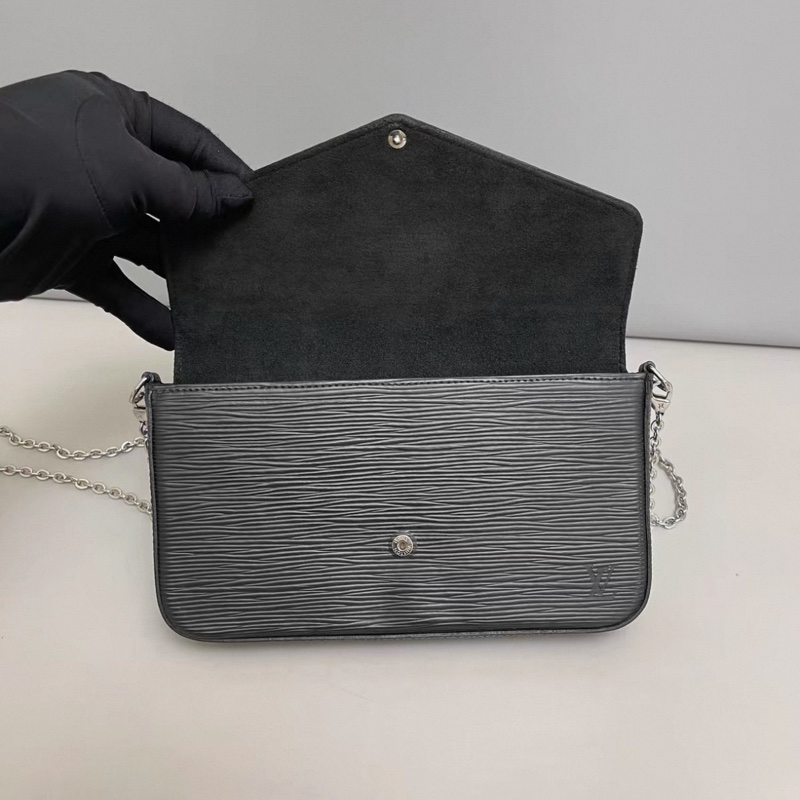 LV路易威登 黑色水波紋三合一-6