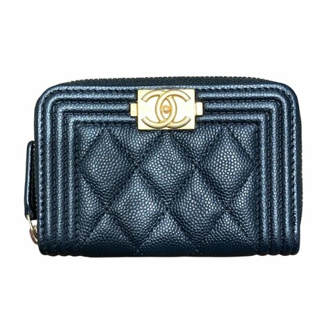 CHANEL 香奈兒 BOY卡夾 黑色