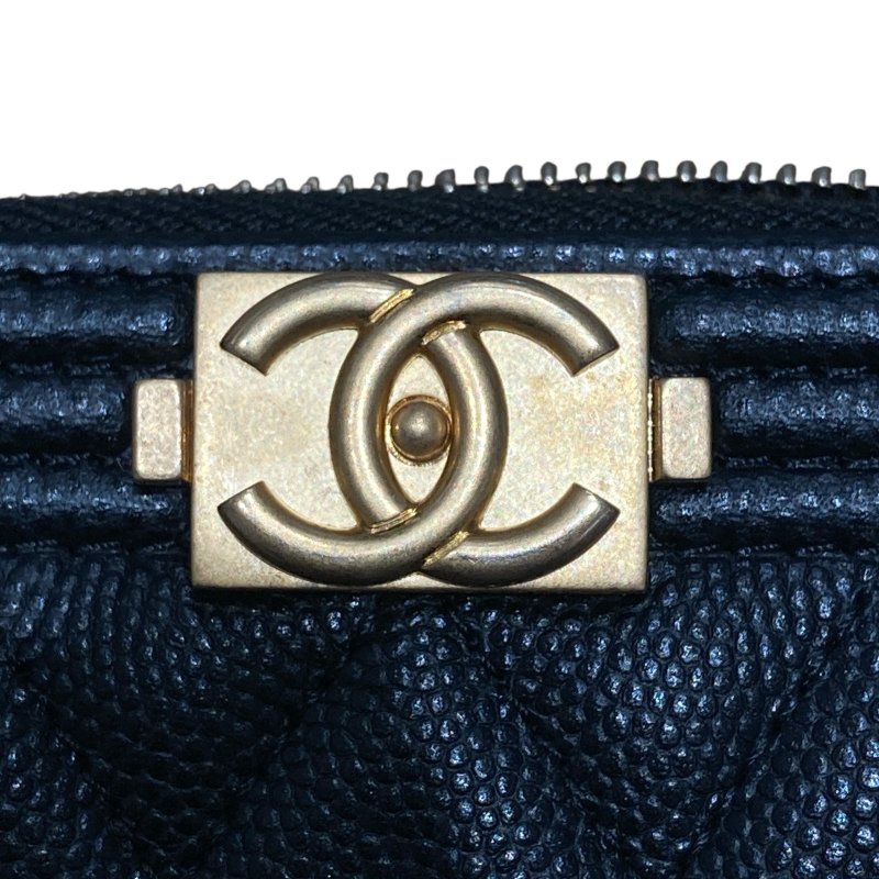 CHANEL 香奈兒 BOY卡夾 黑色-8