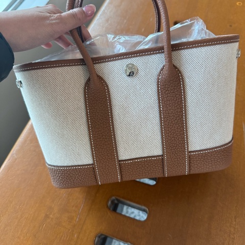 愛馬仕 Hermes mini gp 金棕帆布