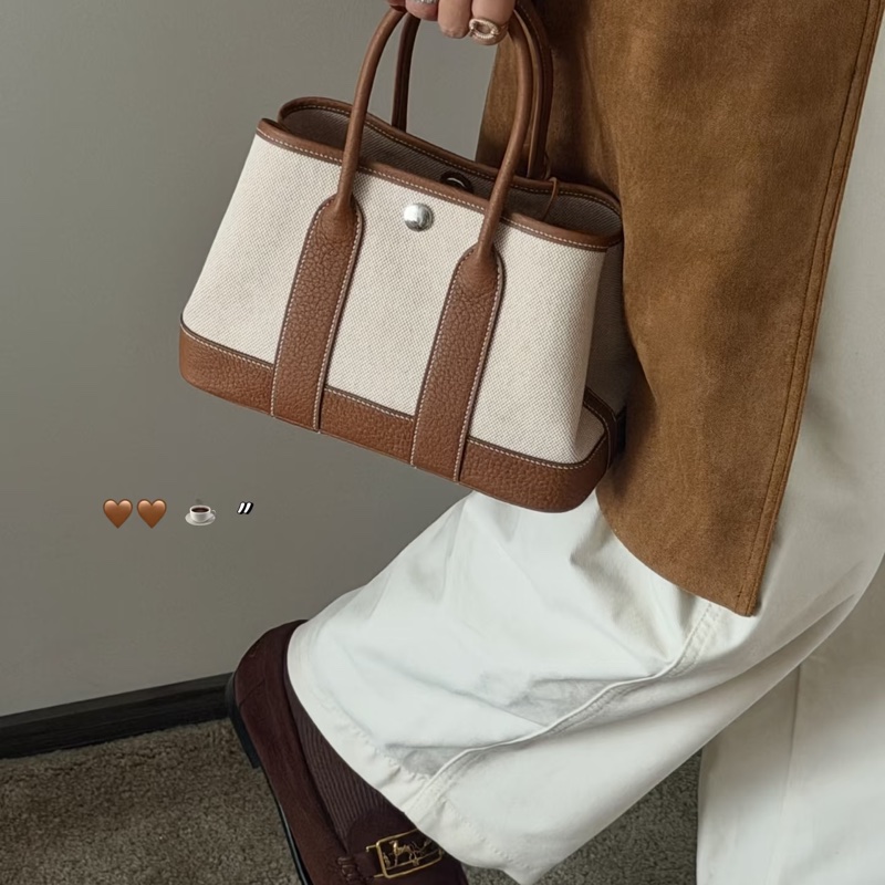 愛馬仕 Hermes mini gp 金棕帆布-5