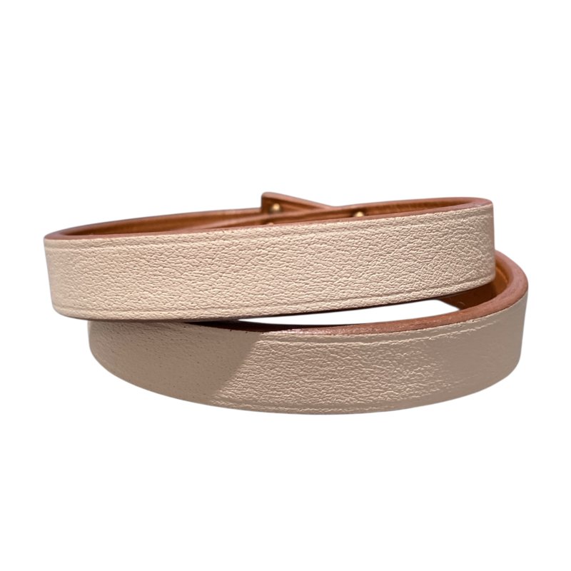 HERMES 愛馬仕 MINI KELLY DOUBLE TOUR 雙圈手環 白色/玫瑰金-1