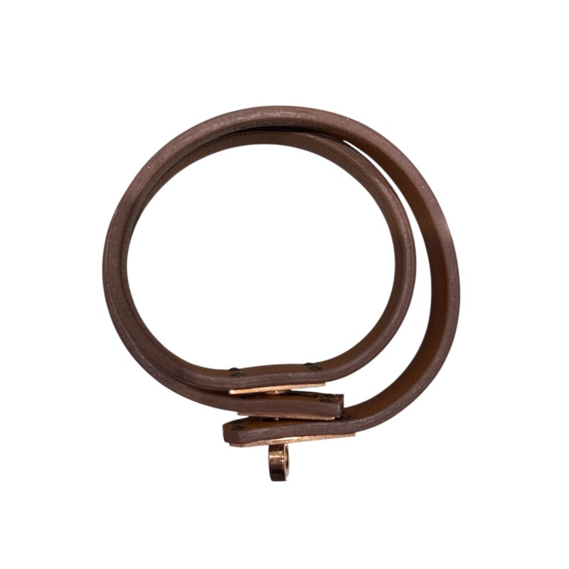 HERMES 愛馬仕 MINI KELLY DOUBLE TOUR 雙圈手環 白色/玫瑰金-2