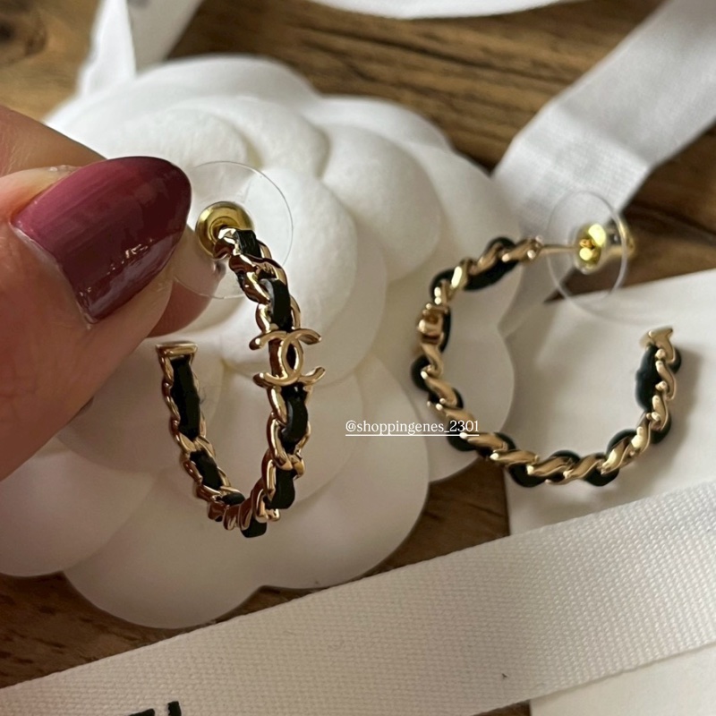 預定保留中🧬香奈兒 Chanel 26P 皮穿練圈圈耳環 ❗️尚未抵台-2