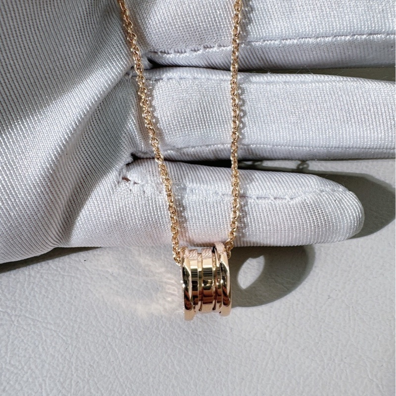 Bvlgari寶格麗 爆款 B.ZERO1 系列，玫瑰金彈簧項鍊 ，超顯白 ，2025 年 8 月購入-1