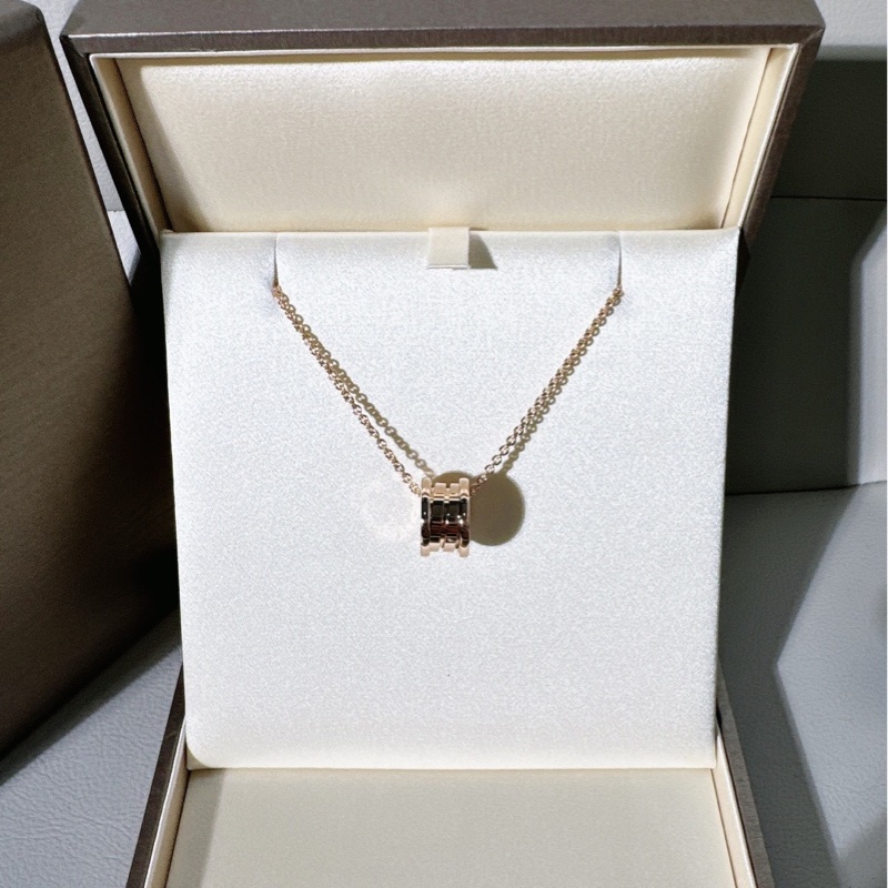 Bvlgari寶格麗 爆款 B.ZERO1 系列，玫瑰金彈簧項鍊 ，超顯白 ，2025 年 8 月購入-6