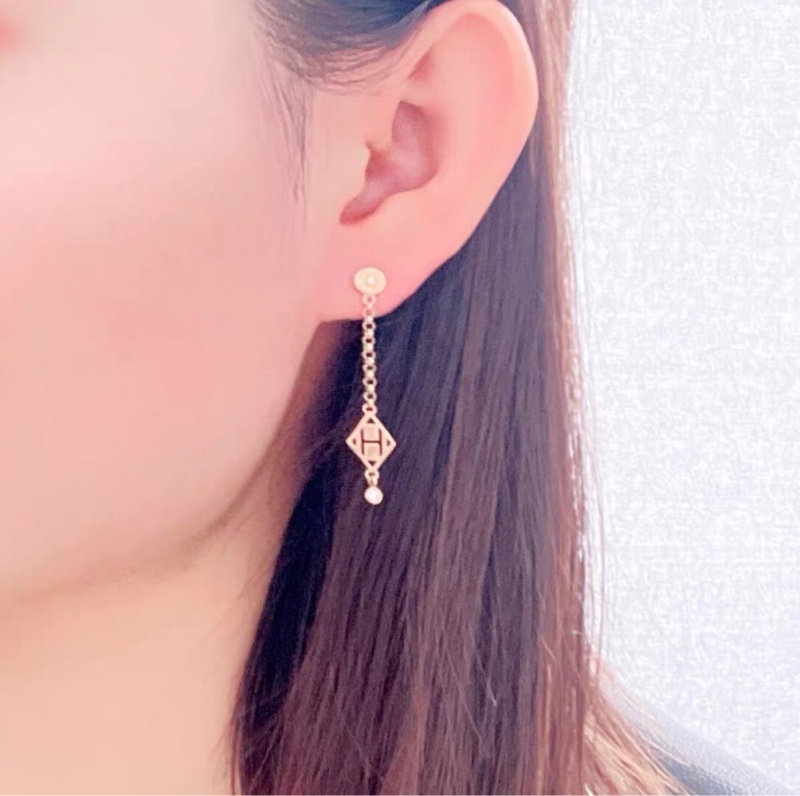 Hermes愛馬仕 Ex-Libris H馬鞍釘流蘇耳環，經典 H Logo-5