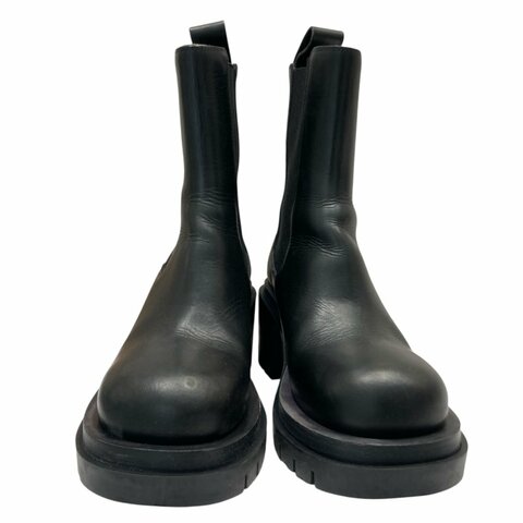 BOTTEGA VENETA 厚底切爾西靴 黑色 36.5號