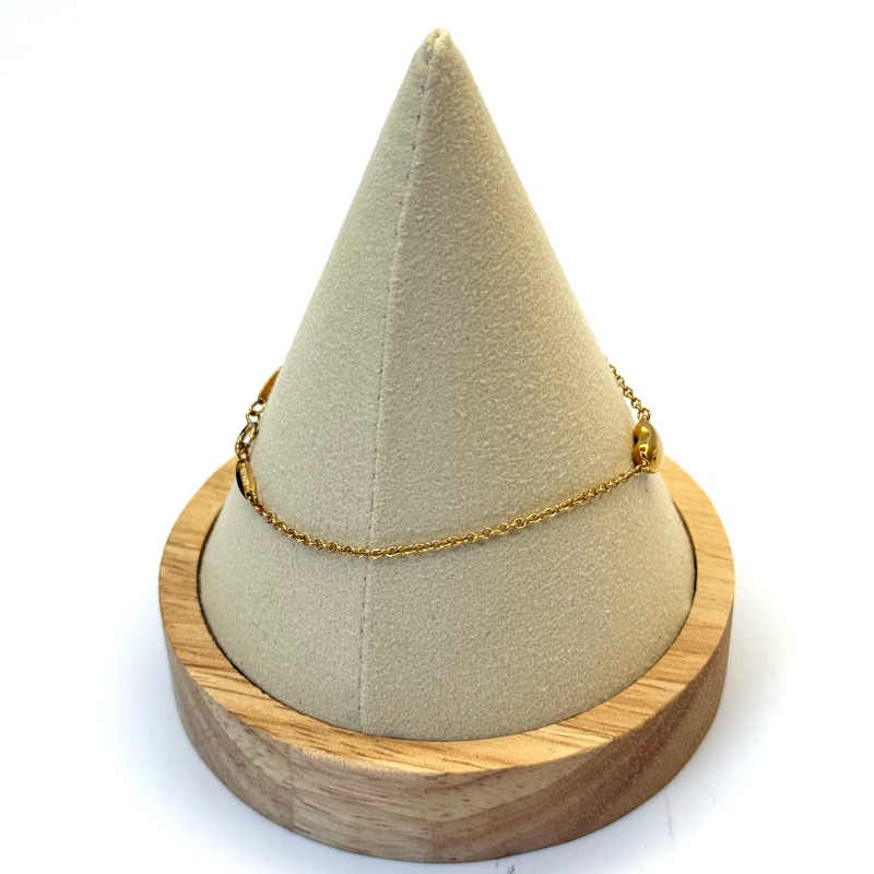 TIFFANY 蒂芙尼 相思豆 BEAN 18K金手鍊-3