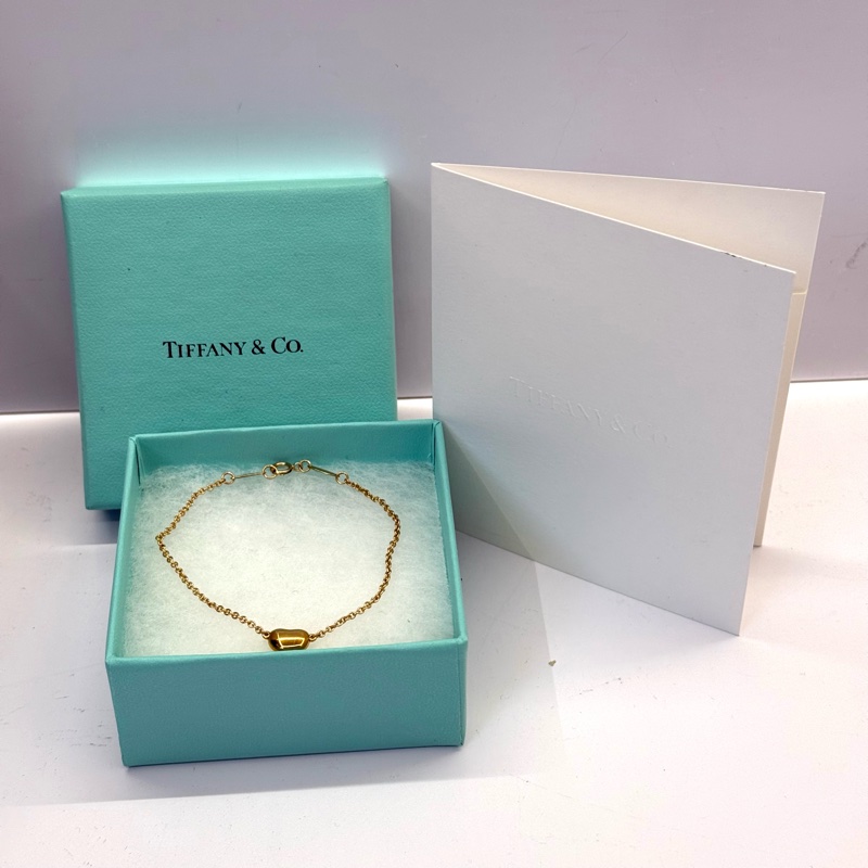 TIFFANY 蒂芙尼 相思豆 BEAN 18K金手鍊-4