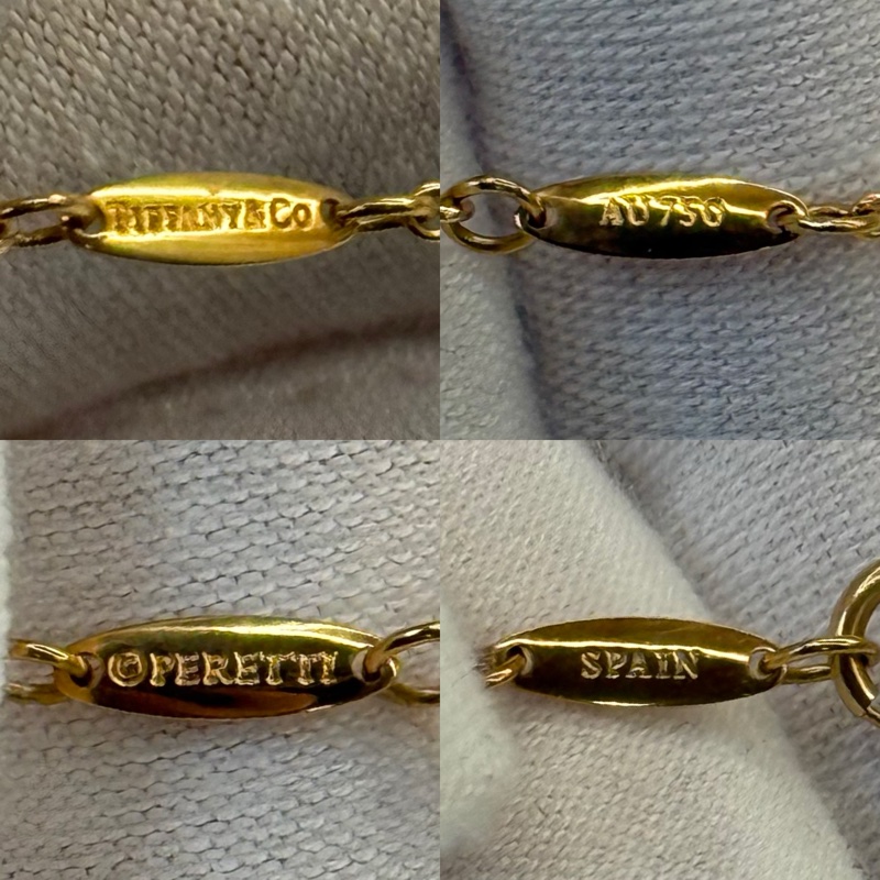 TIFFANY 蒂芙尼 相思豆 BEAN 18K金手鍊-6