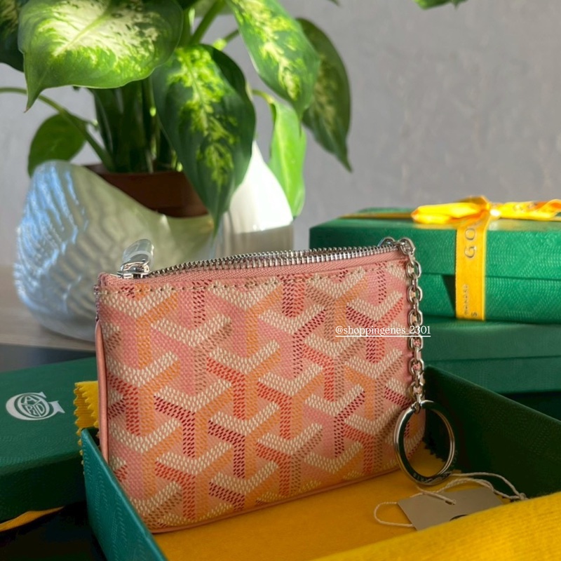 Goyard 高雅德 2026最新限量色 帶鏈一字拉鏈零錢包🧬在台-0