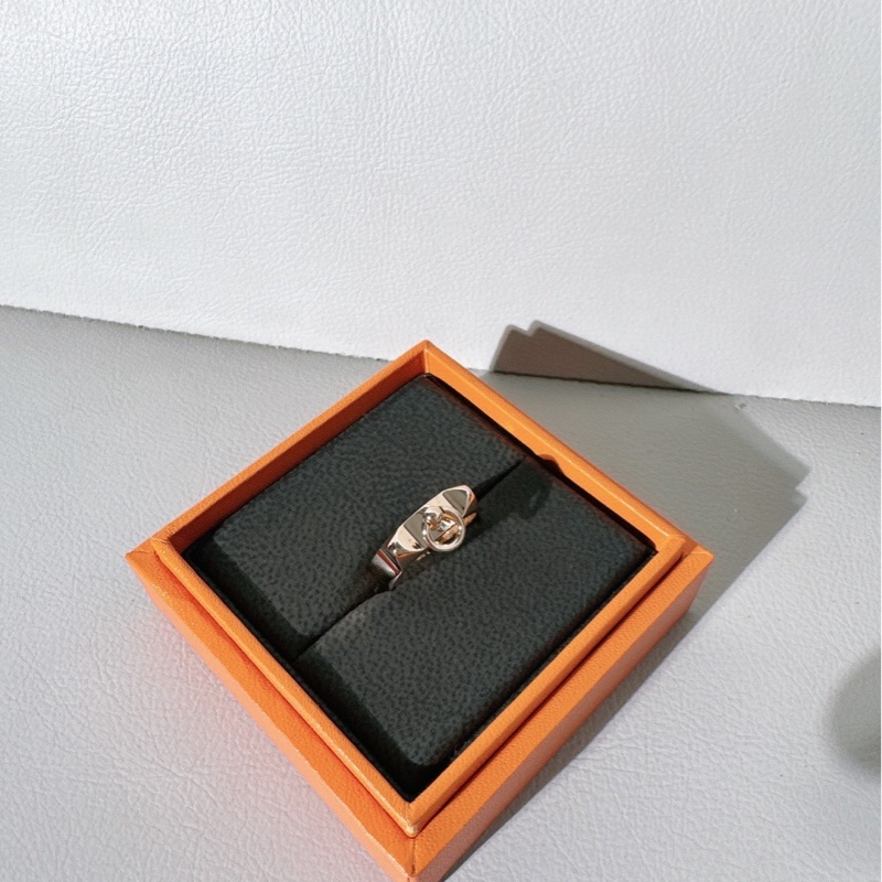 Hermes愛馬仕 玫瑰金 CDC 戒指-5