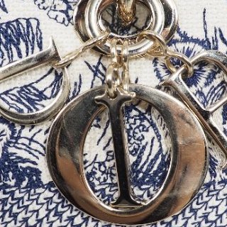 Dior Lady D-Lite Medium 迪奧戴妃包中號五格動物園刺繡款手提單肩包-29