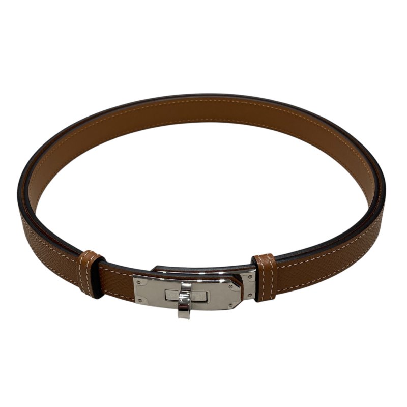 HERMES 愛馬仕 KELLY 18 BELT 59-100CM 棕色-0
