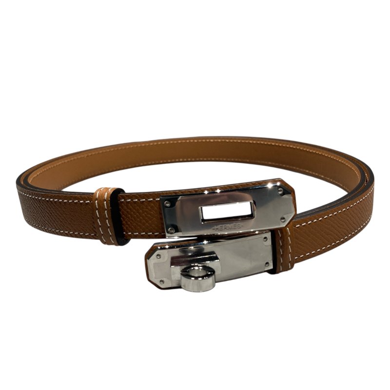 HERMES 愛馬仕 KELLY 18 BELT 59-100CM 棕色-1
