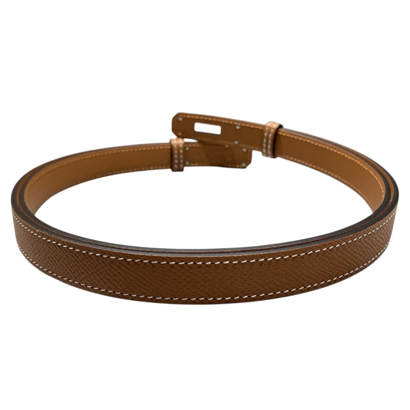 HERMES 愛馬仕 KELLY 18 BELT 59-100CM 棕色-3
