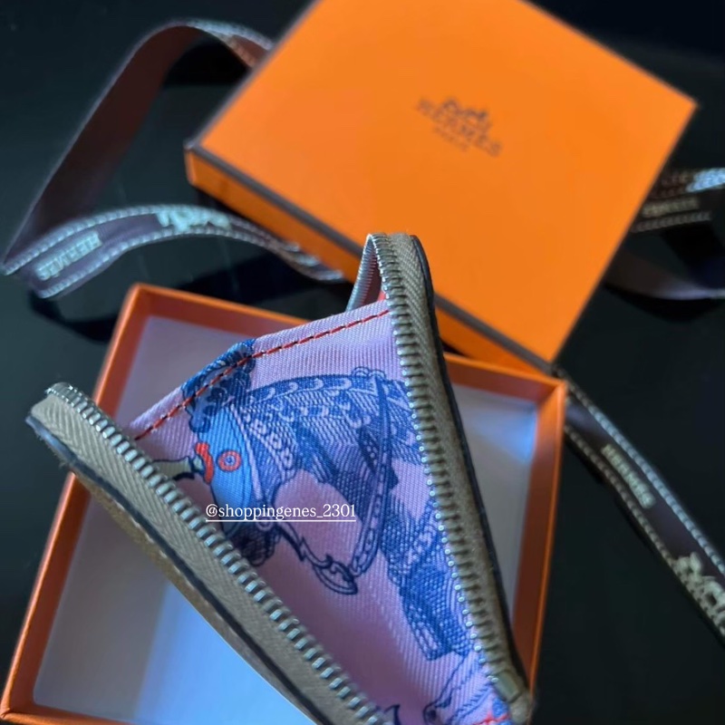 愛馬仕 Hermès 拉鏈零錢包 大象灰-7