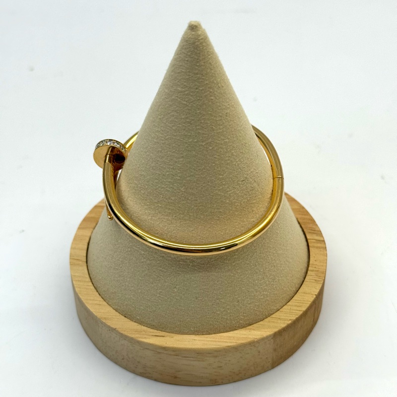 CARTIER 卡地亞  JUSTE UN CLOU 鑲鑽18K金手環-1