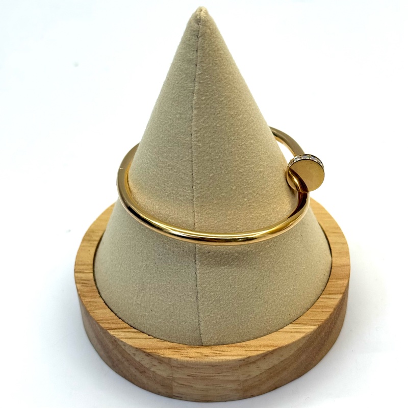 CARTIER 卡地亞  JUSTE UN CLOU 鑲鑽18K金手環-3