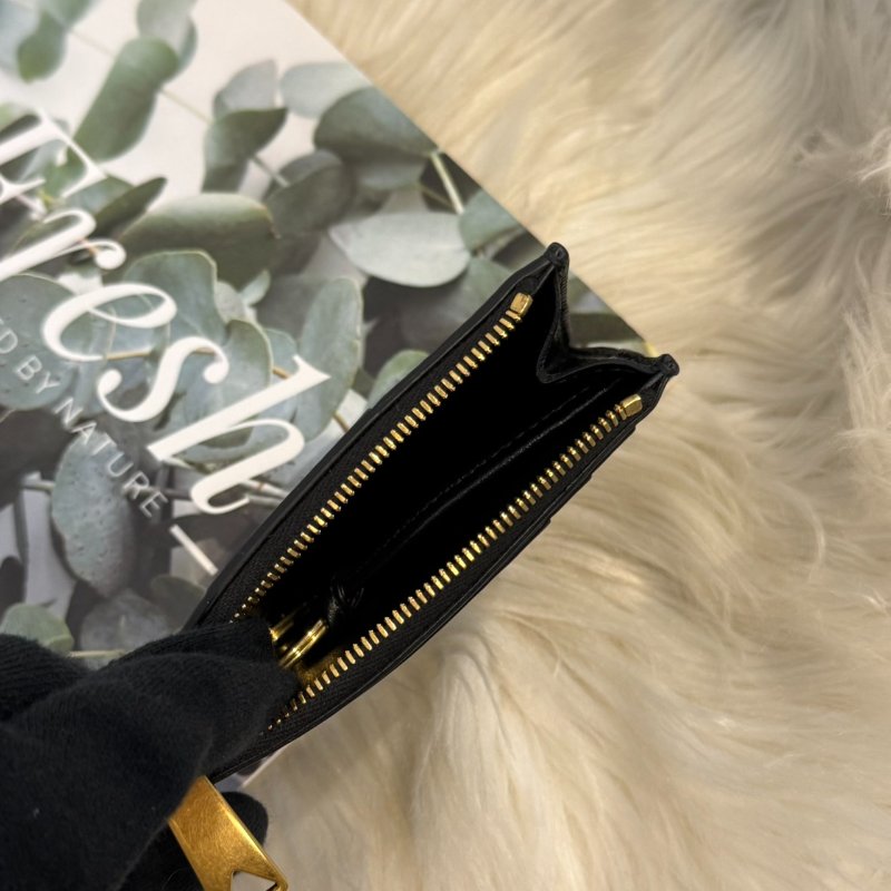 BV編織一字拉鍊卡包-5