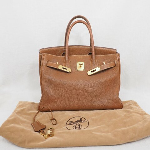 Hermes Birkin 30 Gold 愛馬仕鉑金包30金棕色金扣 Togo