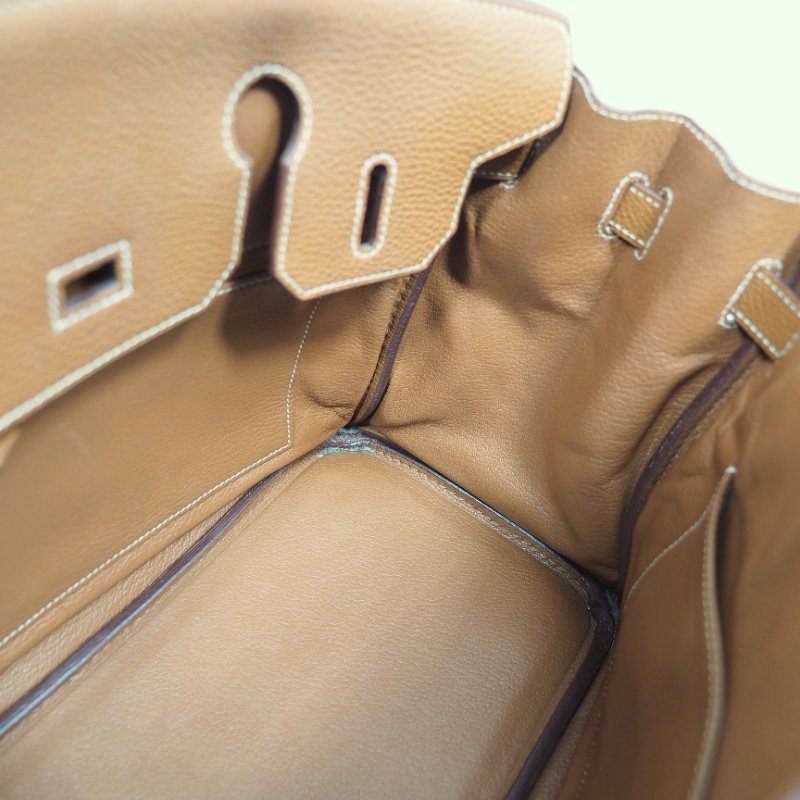 Hermes Birkin 30 Gold 愛馬仕鉑金包30金棕色金扣 Togo-16