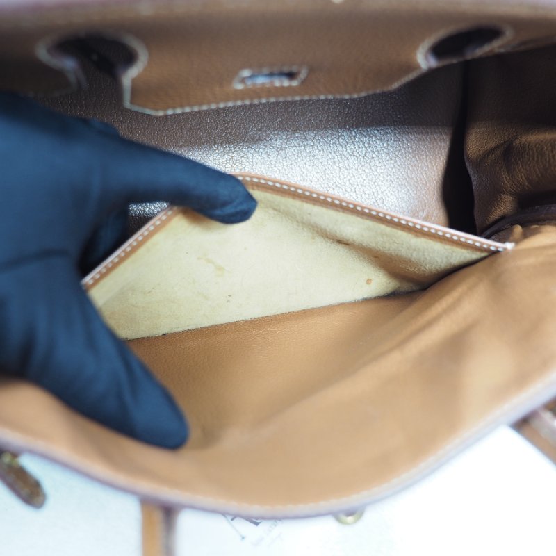 Hermes Birkin 30 Gold 愛馬仕鉑金包30金棕色金扣 Togo-19