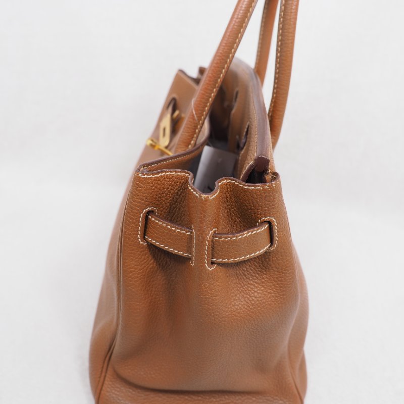 Hermes Birkin 30 Gold 愛馬仕鉑金包30金棕色金扣 Togo-27