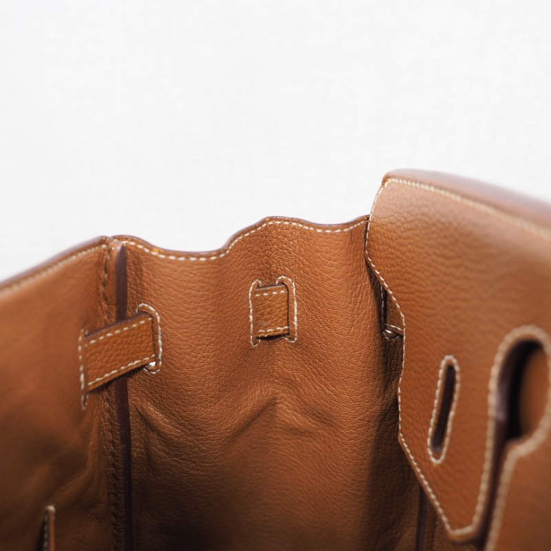 Hermes Birkin 30 Gold 愛馬仕鉑金包30金棕色金扣 Togo-28