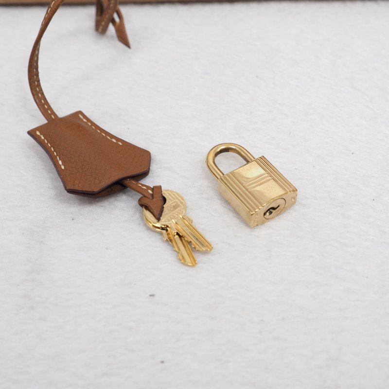 Hermes Birkin 30 Gold 愛馬仕鉑金包30金棕色金扣 Togo-33