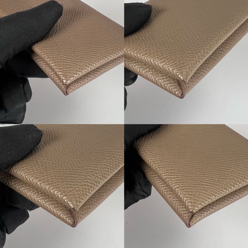 HERMES W刻 大象灰CALVI卡包-8