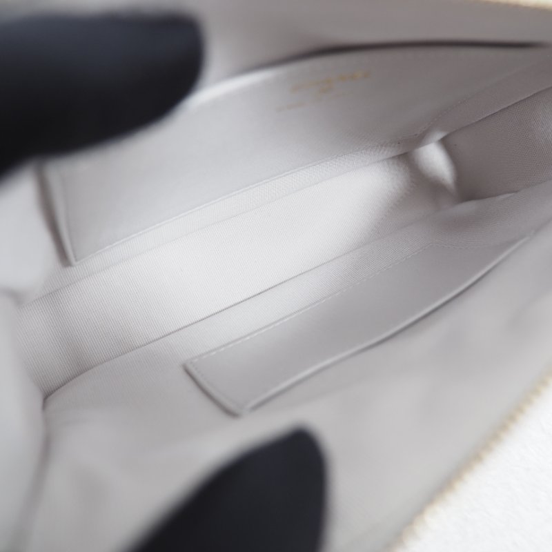 Chanel 25C Purse with chain 香奈兒淺灰色鏈條單肩包斜挎包相機包郵差包-16