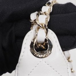 Chanel 25C Purse with chain 香奈兒淺灰色鏈條單肩包斜挎包相機包郵差包-25