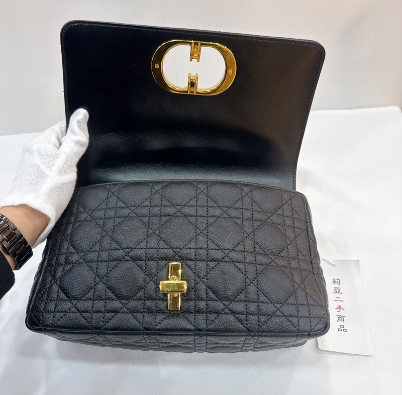 莉亞精品♡ Dior Caro 黑金色 二手-13